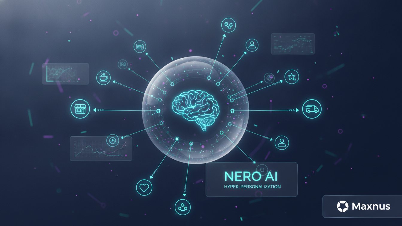 NERO AI helping a local business owner analyze customer data for personalization