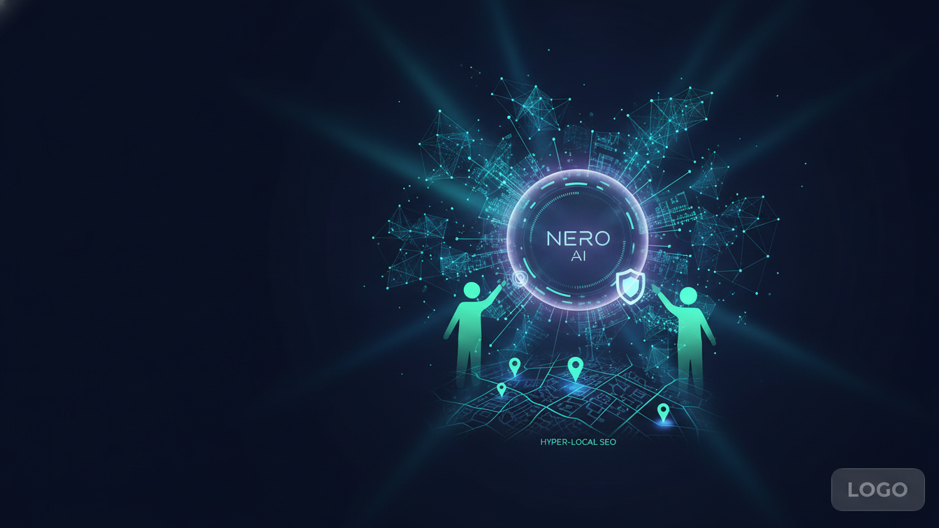 NERO AI dashboard optimizing local business SEO and customer reviews